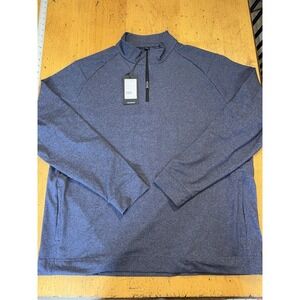 Public Rec 1/4 Zip Pullover Mens XL Blue Fourth Quarter Zip Pockets NEW